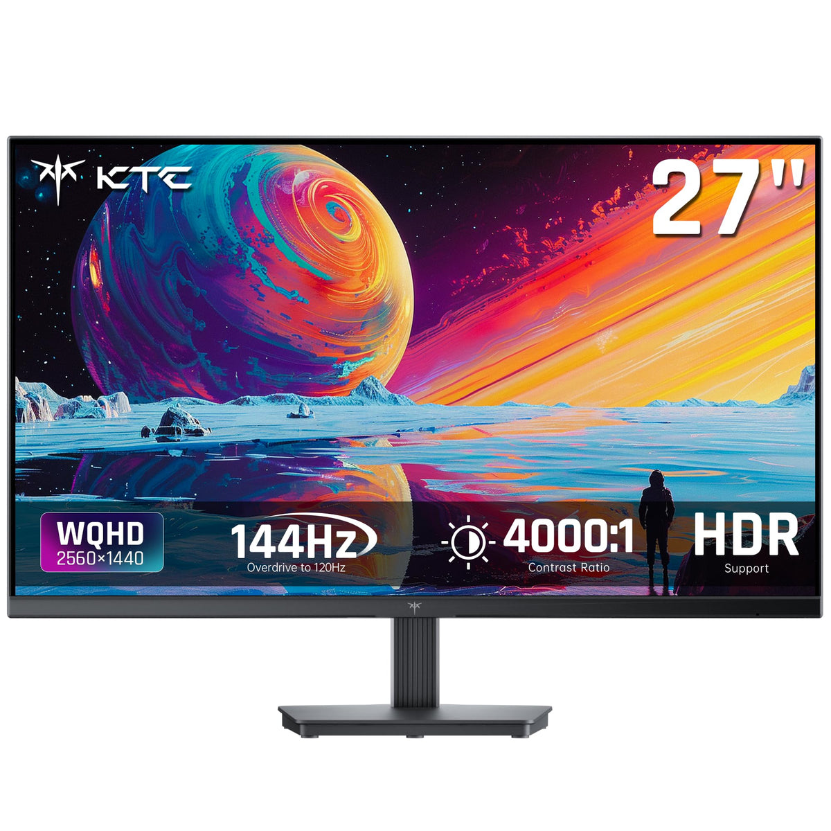 KTC 24 Inch Gaming Monitor 180Hz - 1440P Computer Monitors, Fast IPS H24T7