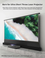 VIVIDSTORM-Home Cinema S PRO P 72 inches Portable Folding Stand Floor Rising Movie Screen Sound Transparent Perforated Ambient Light Rejecting Screen Compatible with UST Laser Projector,VSDSTUST72HP