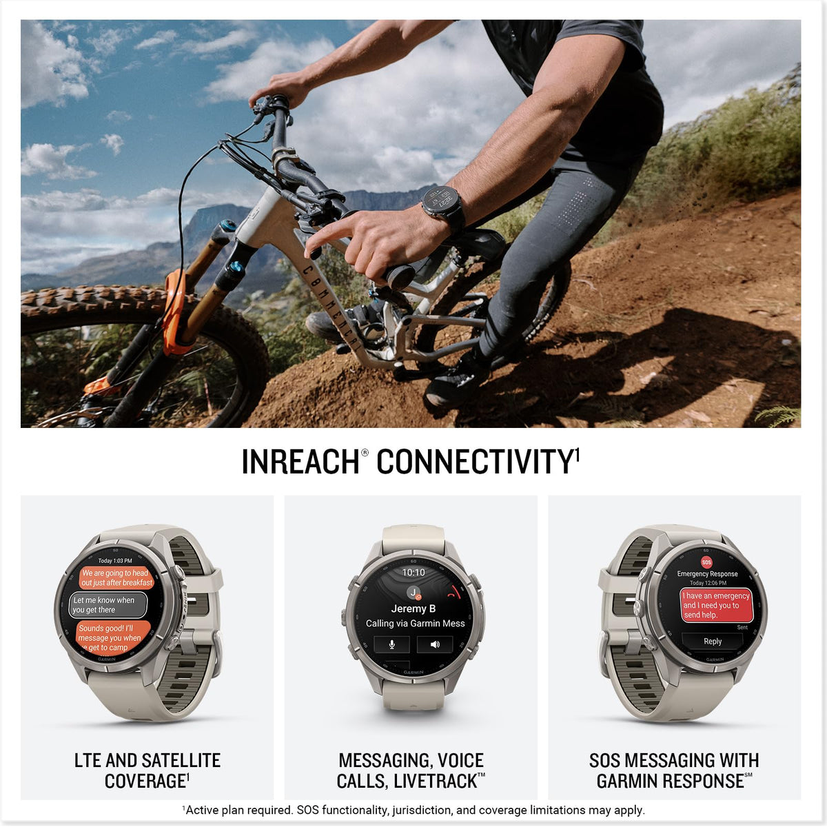 Garmin fenix 9 Pro inReach (Fog Gray/Sandstone, 43mm) GPS Watch Gift Box
