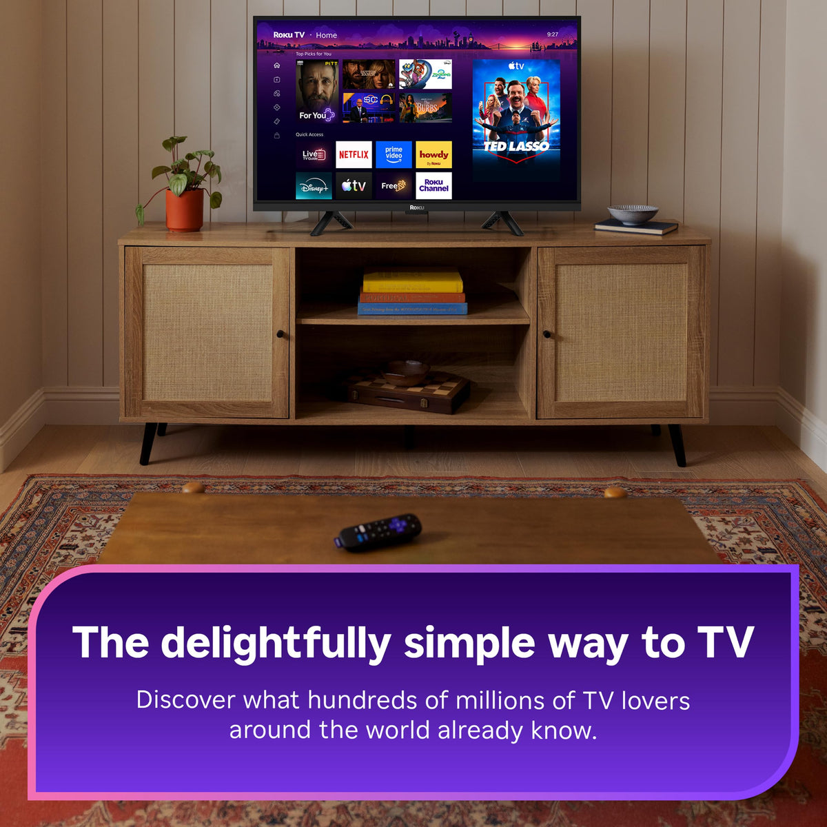 Roku 65-Inch Pro Series Smart TV - 4K QLED Mini-LED TV - RokuTV