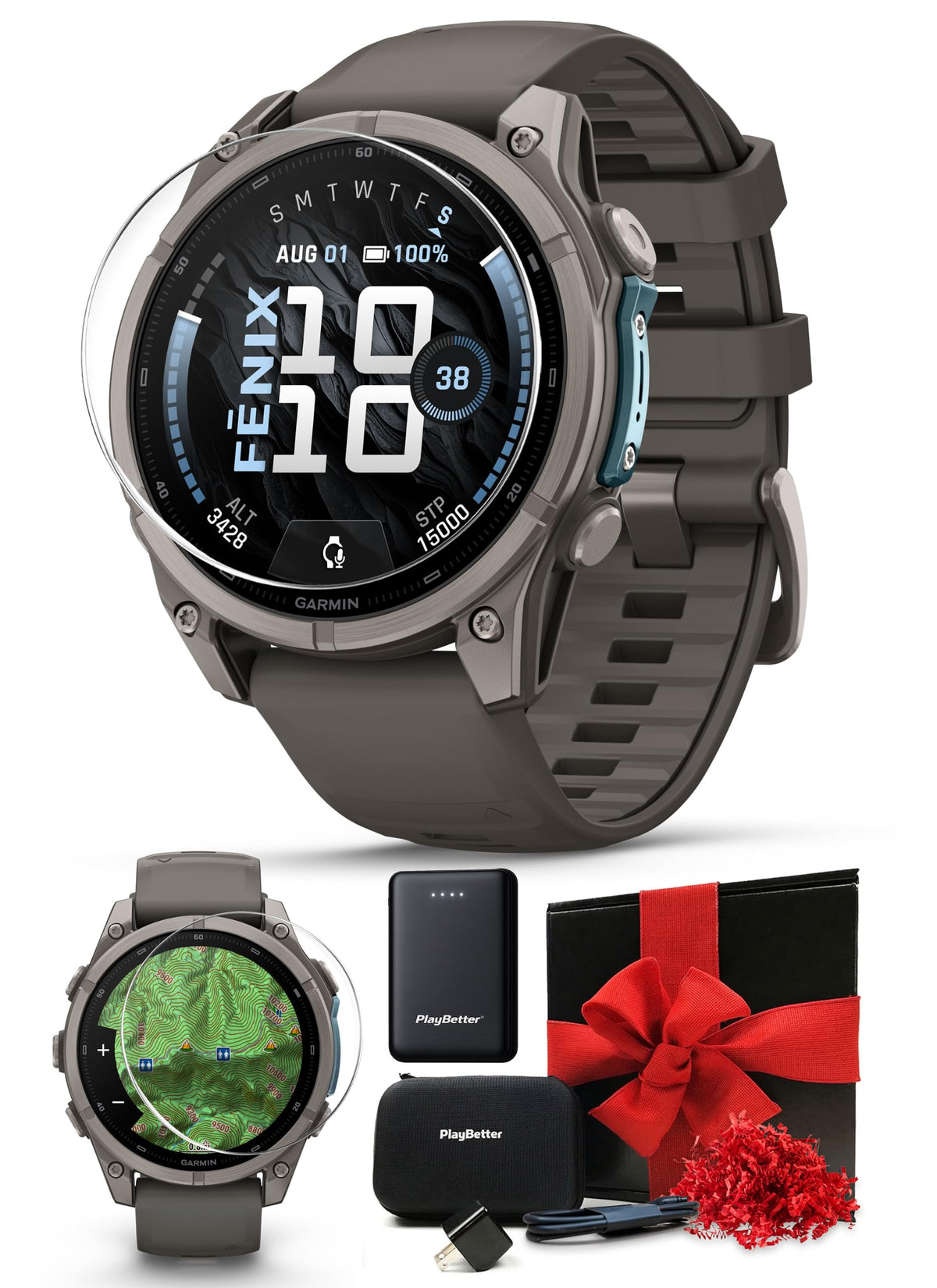 Garmin fenix 9 Pro (Graphite/Black, 47mm) GPS Watch Gift Box