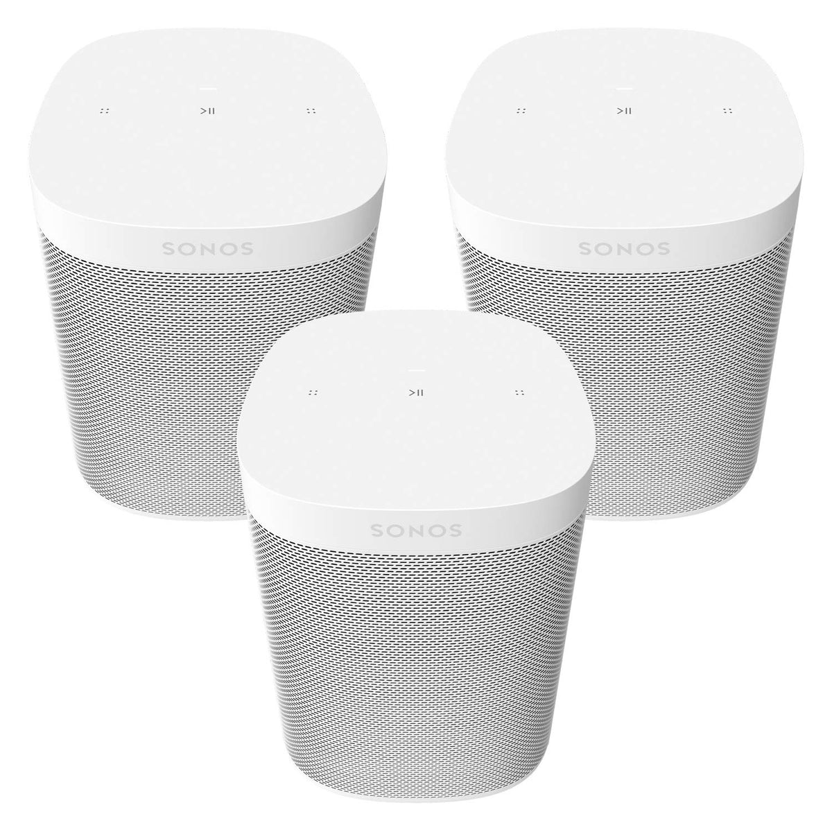 Three Room Set Sonos One SL - The powerful microphone-free speaker for music and more - White (Renewed)