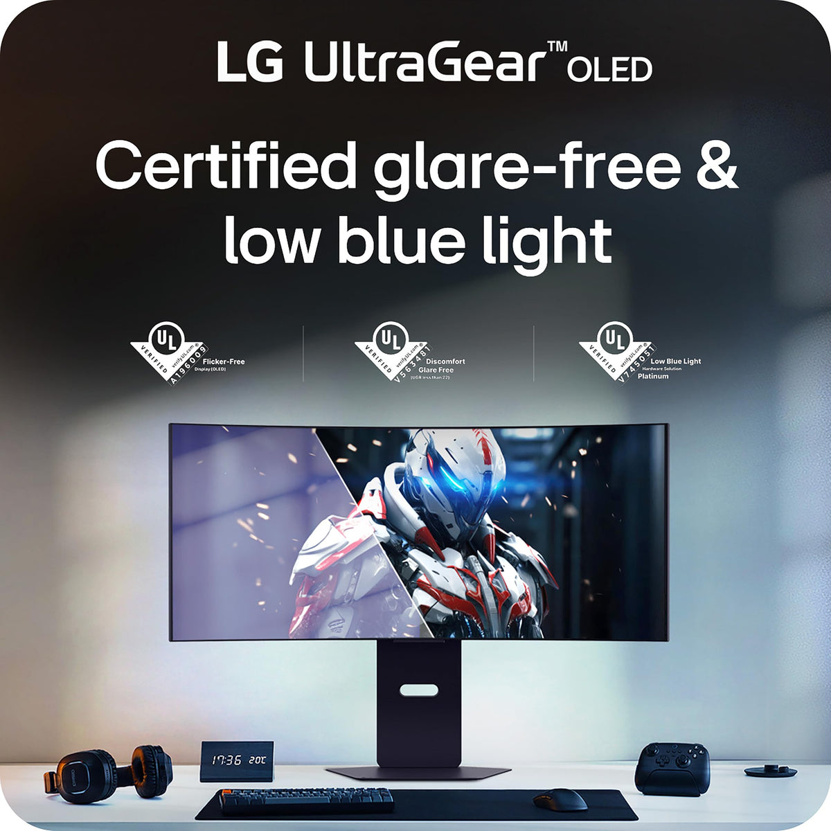 LG 34GX900A-B 34-Inch Ultragear WQHD (3440 x 1440) OLED Curved Gaming Monitor, 240Hz, 0.03ms, NVIDIA G-Sync, VESA DisplayHDR True Black 400, HDMI 2.1, DisplayPort, USB Type-C PD 65W, Black