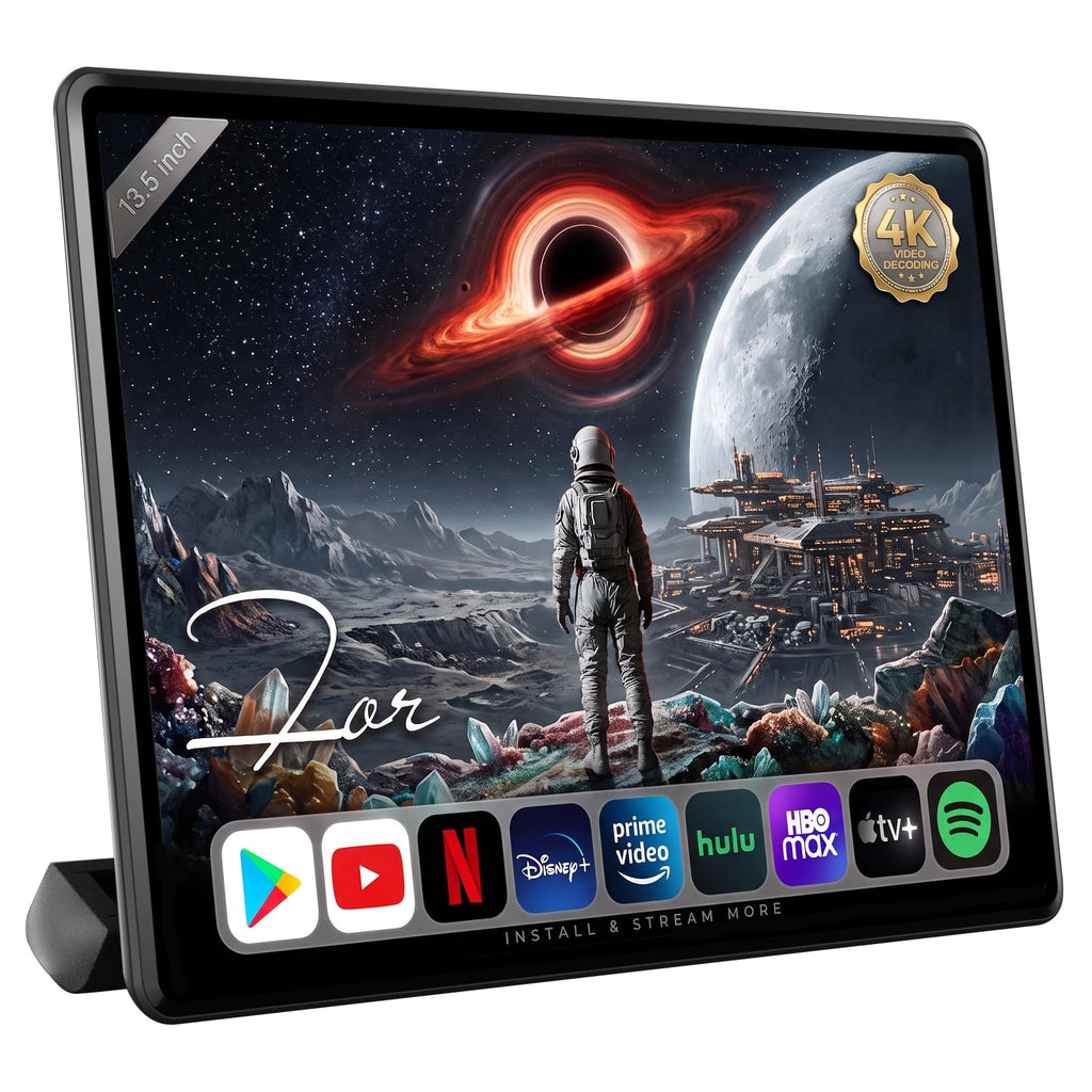 13.5" Dual 4K Headrest Monitors Car TV Rear Seat Entertainment System