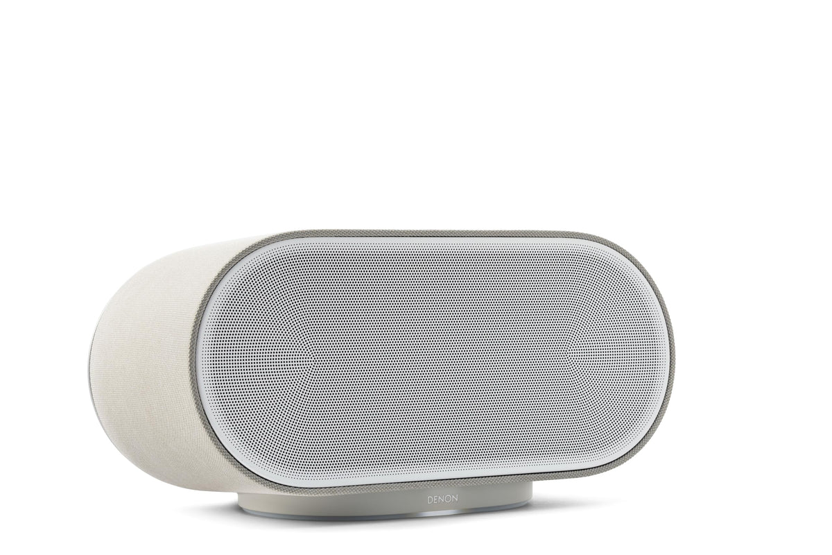 Denon Home 200 Speaker, Wireless Smart Speaker with Stereo Sound, Stone