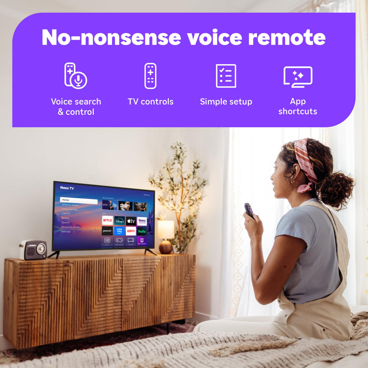 Roku Smart TV – 32-Inch Select Series, 1080p Full HD TV – Roku TV with Voice Remote – Flat Screen LED Television with Wi-Fi for Streaming Live Local News, Sports, Family Entertainment