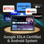 14" Small Smart TV,4000mAh Rechargeable Battery TV for Camping