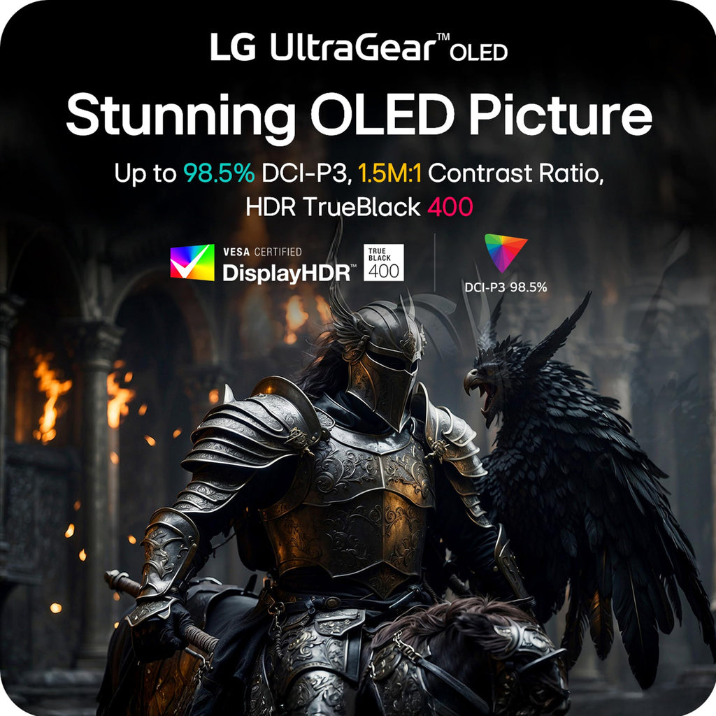 LG 39GX90SA-W 39-inch Ultragear WQHD (3440 x 1440) OLED Curved Gaming Monitor 240Hz, 1ms, NVIDIA G-Sync Compatible, AMD FreeSync Premium, VESA DisplayHDR True Black 400, webOS, USB Type-C, White