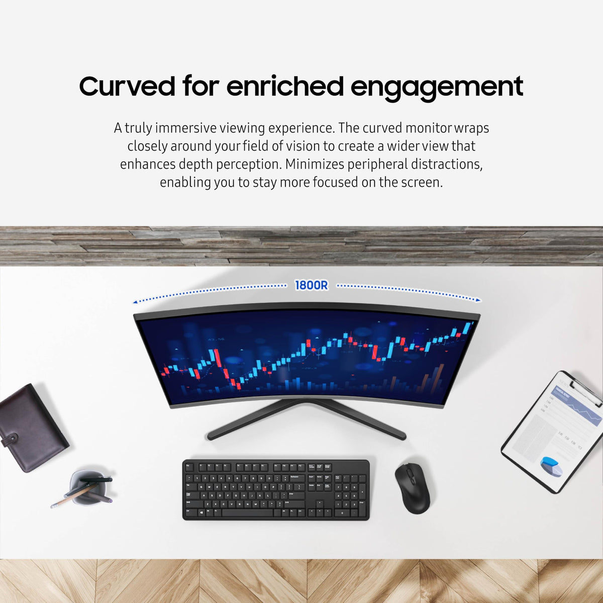Samsung 32" S3 (S39GD) Series FHD 100Hz Curved Monitor