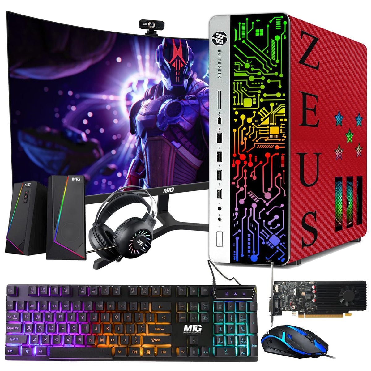 HP G3 Gaming PC, i7, 16GB RAM, GTX 1650 Graphics, 1TB SSD+4TB HDD, Win 11