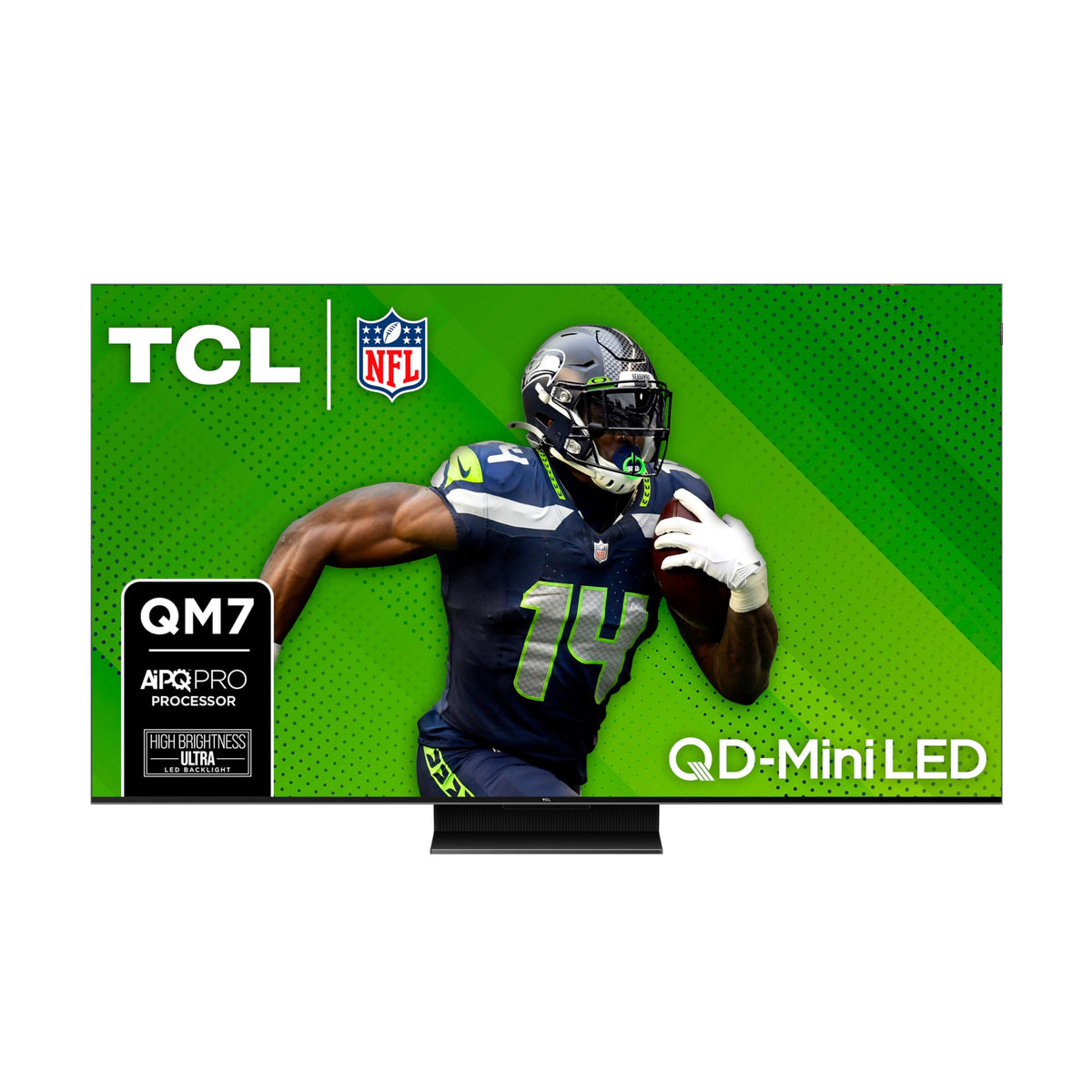 TCL 75-Inch QM7 QLED 4K Smart QD-Mini LED TV with Google TV (75QM751G, 2024 Model) Dolby Vision IQ, Dolby Atmos, HDR, Game Accelerator up to 240Hz, Voice Remote, Works with Alexa, Streaming Television