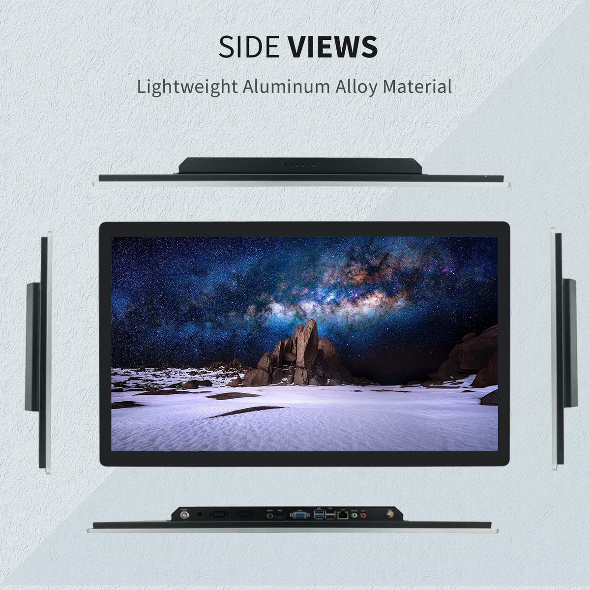 23.8 inch Touch Screen PC Monitor, Intel i7, 8GB RAM, 512G SSD, 16:9 FHD 1080P, Win-11 Pro, Smart Board for Classroom, Meeting & Game, USB, VGA & HD-MI Monitor