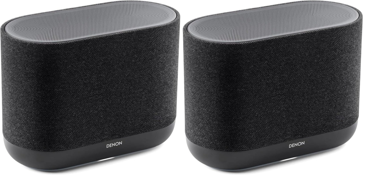 Denon Home 400 Speaker, Wireless Smart Speaker with Stereo Sound, Charcoal