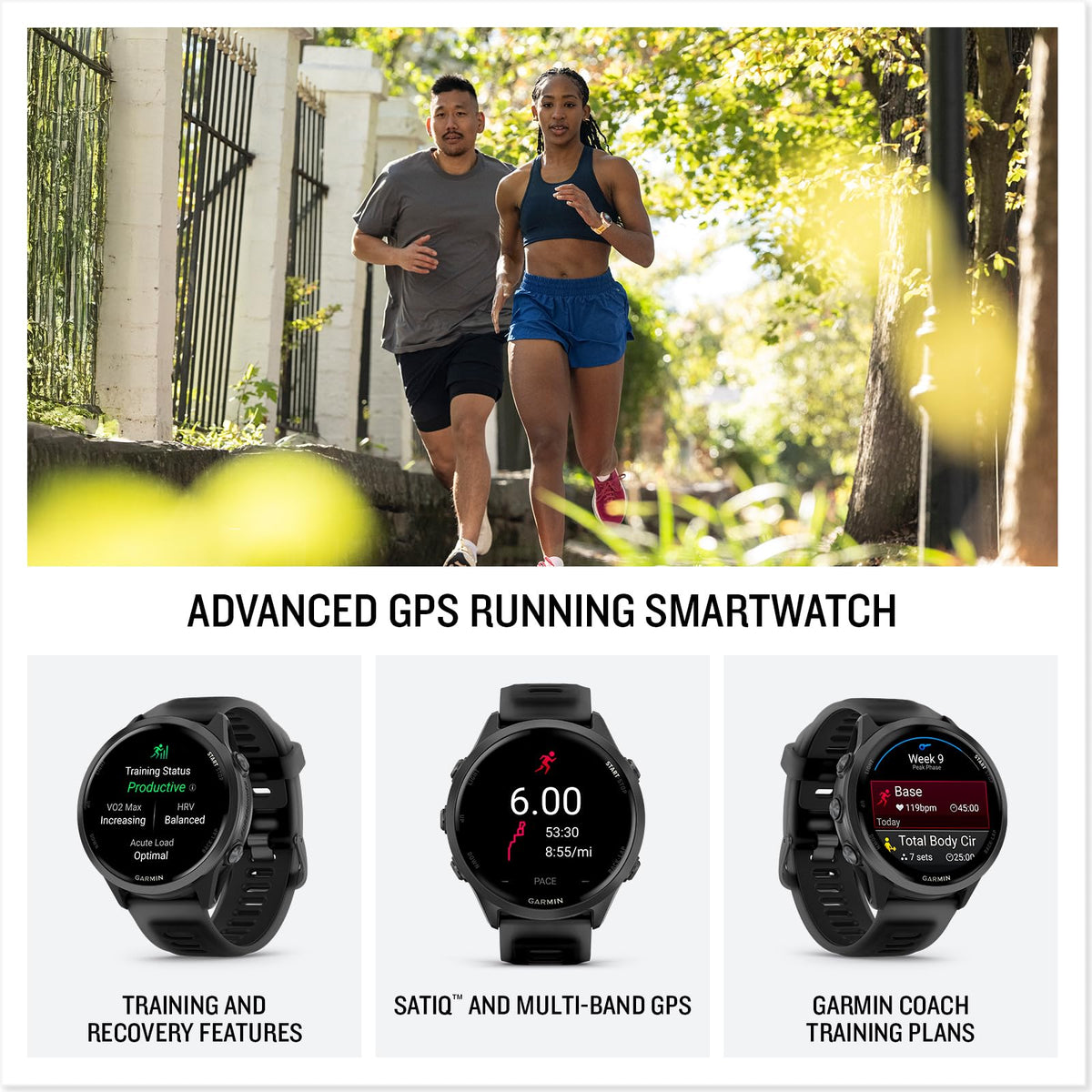 Garmin Forerunner® 570, 47mm, Aluminum, Black