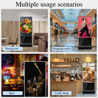 65" Touch Digital Signage Display Kiosk Floor Stand Advertising