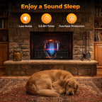 Tangkula 26" Smart Electric Fireplace, Compatible with Alexa, WiFi Enabled