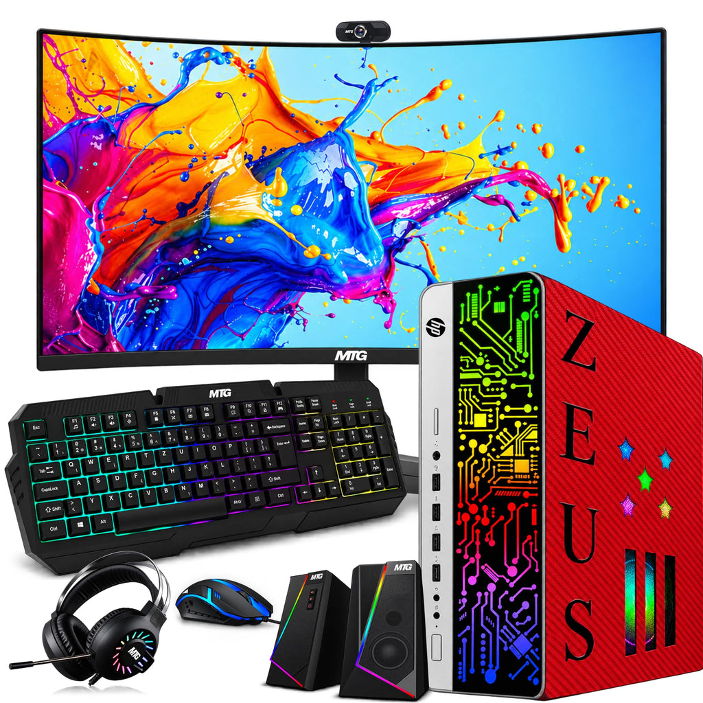 HP G3 Gaming PC, i7, 16GB RAM, GTX 1650 Graphics, 1TB SSD+4TB HDD, Win 11