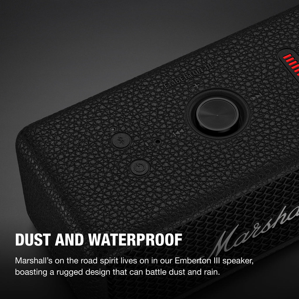 Marshall Emberton III Portable Bluetooth Waterproof Speaker - Black/Silver