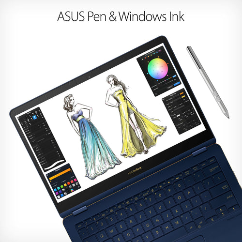 ASUS ZenBook Flip S Touchscreen Convertible Laptop, 13.3” Full HD, 8th Gen Intel Core i7 Processor, 16GB DDR3, 512GB SSD, Backlit KB, Fingerprint, Windows 10 Pro - UX370UA-XH74T-BL, Royal Blue