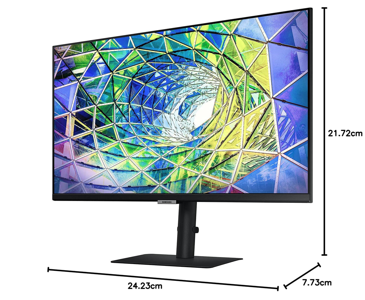 SAMSUNG S80A Computer Monitor, 27 Inch 4K , Vertical , USB C , HDR10 (1 Billion Colors), Built-in Speakers (LS27A800UNNXZA),Black